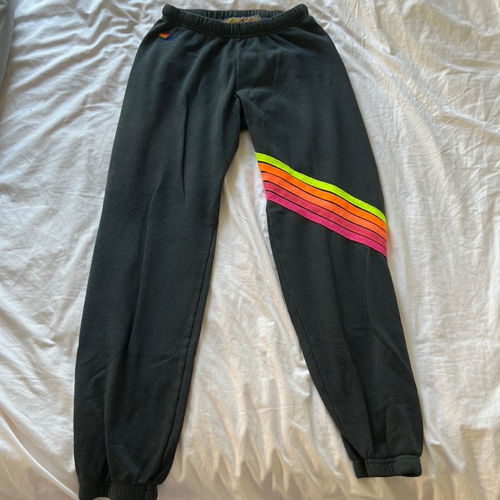 Aviator nation sweatpants neon